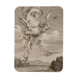 Magnet Flexible L'automne d'Icare, 1731 (gravure)