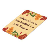 Magnet Flexible L'Automne Nous Montre À Quel Point La Citation Est (Côté Gauche)