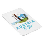 Magnet Flexible L'Autriche pour skier. (Côté Droit)