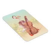 Magnet Flexible L'autruche jouant au violon (Côté Droit)