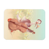 Magnet Flexible L'autruche jouant au violon (Horizontal)