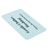 Magnet Flexible Lavage de vêtements doux - avec adresse du site (Côté Droit)