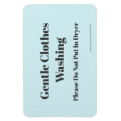 Magnet Flexible Lavage de vêtements doux - avec adresse du site (Vertical)