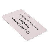Magnet Flexible Lavage de vêtements doux - avec adresse du site (Côté Droit)