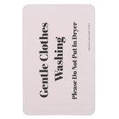 Magnet Flexible Lavage de vêtements doux - avec adresse du site (Vertical)