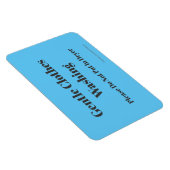 Magnet Flexible Lavage de vêtements doux - avec adresse du site (Côté Droit)