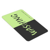 Magnet Flexible Lavage - gris foncé - avec adresse du site 4x6 (Côté Droit)