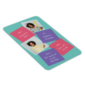 Magnet Flexible Lavande d'invitation de diplôme de photographie Wh (Côté Droit)