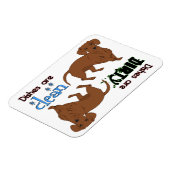 Magnet Flexible Lave-vaisselle à aimants rectangle lisse (Côté Gauche)