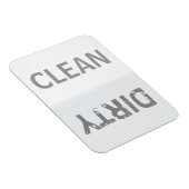Magnet Flexible Lave-vaisselle blanche à neige propre (Côté Droit)