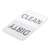Magnet Flexible Lave-vaisselle blanche à neige propre (Côté Gauche)
