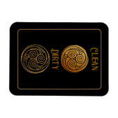 Magnet Flexible Lave-vaisselle Celtic Knot Mandala (Horizontal)