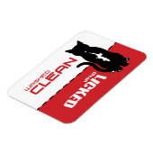 Magnet Flexible Lave-vaisselle de chat noir - Laveuse de chat - La (Côté Gauche)