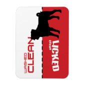 Magnet Flexible Lave-vaisselle de chien de carlin - Lait propre (Vertical)