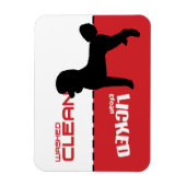 Magnet Flexible Lave-vaisselle en silhouette de caniche magnétique (Vertical)