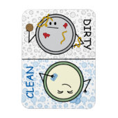 Magnet Flexible Lave-vaisselle - État Plaques de dessin (Vertical)