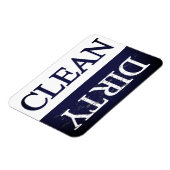 Magnet Flexible Lave-vaisselle indigo propre et sale (Côté Gauche)