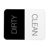 Magnet Flexible Lave-vaisselle Lave-linge noir blanc (Horizontal)