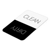 Magnet Flexible Lave-vaisselle Lave-linge noir blanc (Côté Gauche)