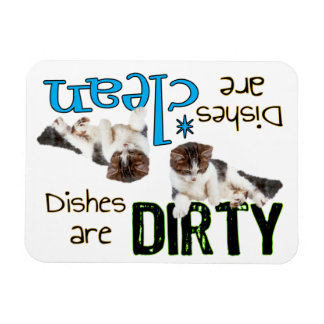 Magnet Flexible Lave-vaisselle magnétique du rectangle de chat