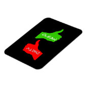 Magnet Flexible Lave-vaisselle propre/sale (Côté Gauche)