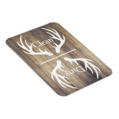 Magnet Flexible Lave-vaisselle rustique en bois de cerf blanc (Côté Droit)
