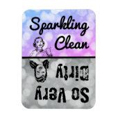 Magnet Flexible Lave-vaisselle très sale Retourner (Vertical)