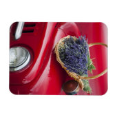 Magnet Flexible Lavender bunch on old farm pickup (Horizontal)