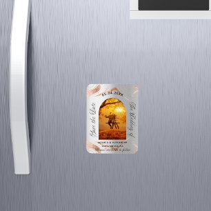 Magnet Flexible Lavender eucalyptus photo mariage enregistrer la d