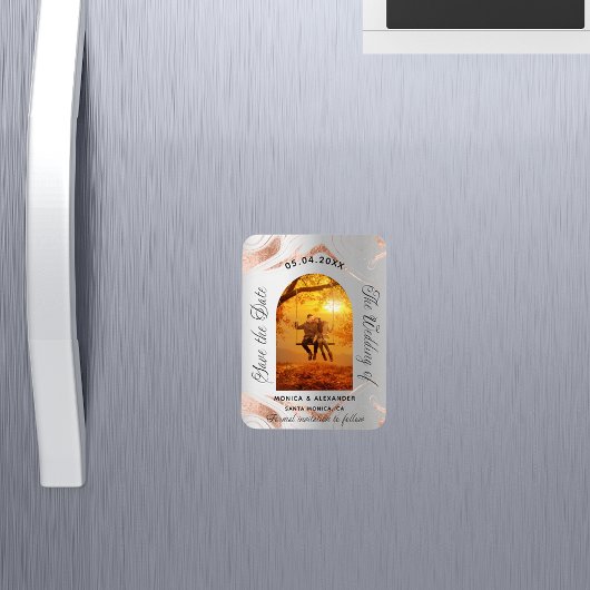 Magnet Flexible Lavender eucalyptus photo mariage enregistrer la d