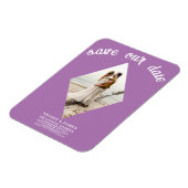 Magnet Flexible Lavender Lilac Diamond photo mariage Enregistrer l (Côté Gauche)