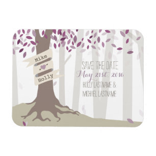 Magnet Flexible Lavender Woodland Enregistrer l'aimant de date