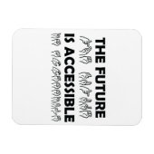 Magnet Flexible L'avenir est accessible ASL Sign Language (Horizontal)