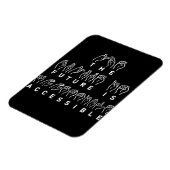 Magnet Flexible L'avenir est accessible ASL Sign Language (Côté Gauche)