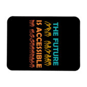 Magnet Flexible L'avenir est accessible ASL Sign Language (Horizontal)