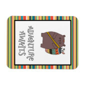 Magnet Flexible L'aventure attend Boho Bear (Horizontal)