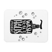 Magnet Flexible Lavez-Vous Les Mains, S'Il Vous Plaît (Horizontal)