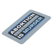 Magnet Flexible L'avortement est un meurtre (Côté Gauche)