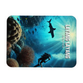 Magnet Flexible Layang Layang Malaysia Scuba Diver Hammerhead (Horizontal)