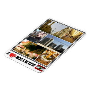 Magnet Flexible LB Liban - Beyrouth - I Love Mosaic -