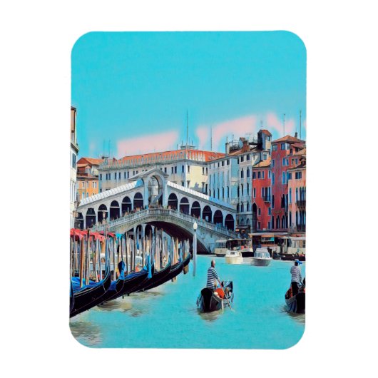 Magnet Flexible ldp VENICE - gondolas - rialto - (Vertical)