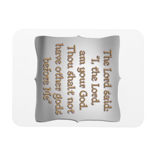 Magnet Flexible Le 1er commandement (Horizontal)