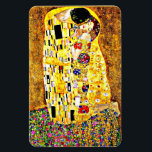 Magnet Flexible Le baiser, célèbre peinture de Gustav Klimt<br><div class="desc">Le Kiss,  peinture passionnée de l'artiste symboliste autrichien Gustav Klimt</div>