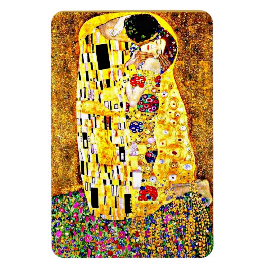 Magnet Flexible Le baiser, célèbre peinture de Gustav Klimt (Vertical)