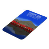 Magnet Flexible Le Bateau Rouge Maisons Sunndalsøra Norvège (Côté Gauche)