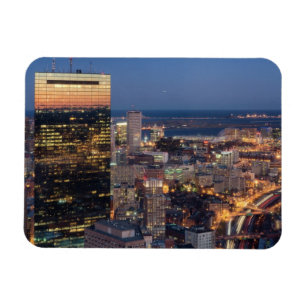 Magnet Flexible Le bâtiment de Boston avec la lumière traîne su