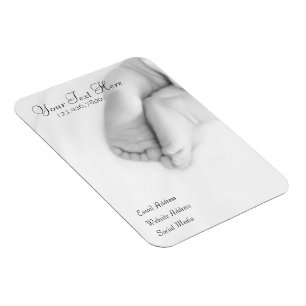 Magnet Flexible Le bébé botte la carte magnétique de profil