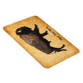 Magnet Flexible Le Bison De Galage Sur Papier Ancien (Côté Droit)