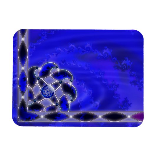 Magnet Flexible Le bleu comme aimant flexible de la mer (Horizontal)