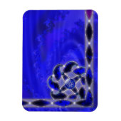 Magnet Flexible Le bleu comme aimant flexible de la mer (Vertical)